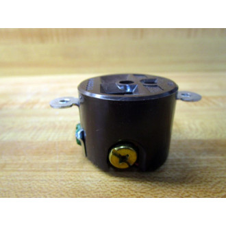 Hubbell HBL5358 Single Receptacle WO Hardware
