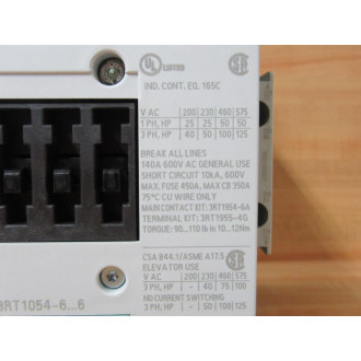 Siemens 3RT1054-6AP36 Contactor 3RT10546AP36