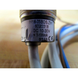 Sick Optic IM18-05BDS-ZW1 Inductive Proximity Sensor 6020318 - Used