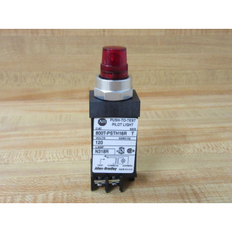 Allen Bradley 800T-PSTH16R Push-To-Test Pilot Light 800TPSTH16R