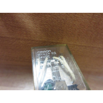 Omron MY4ZN-D2-24V DC Relay MY4ZN-D2-24V Coil 24VDC - Used