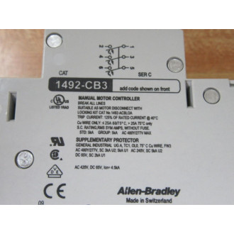 Allen Bradley 1492-CB3G100 Circuit Breaker 1492CB3G100