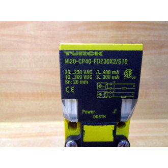 Turck NI20-CP40-FDZ30X2S10 Sensor NI20-CP40-FDZ30X2 M4223201 - Used