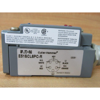 Cutler Hammer E51SCL6PC-R Photoelectric Sensor Body E51SCL6PCR