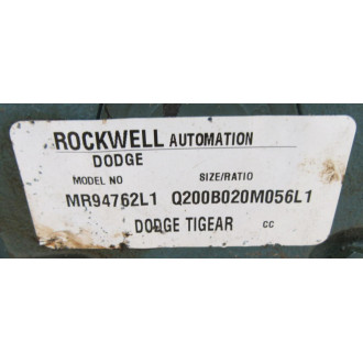Dodge MR94762L1 Gear ReducerQ200B020M056L1 - Used