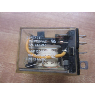 Omron LY2N-D2-24V Relay LY2N-D2-24V DC Coil 24VDC - Used