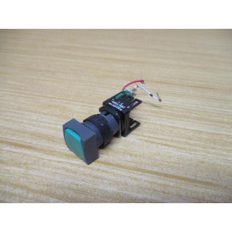 Telemecanique ZB6-Y009 Switch Body 36702 Green W ZB6-E1B (Pack of 8) - Used