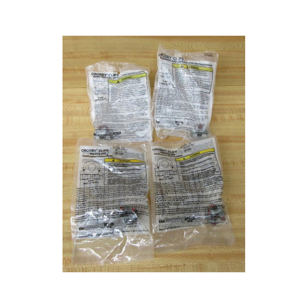 Crosby 1010051 U-Bolt Clips  14" G-450 (Pack of 4)