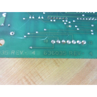 Allen Bradley 636035 Circuit Board 636035-9004 wo Panel - Used