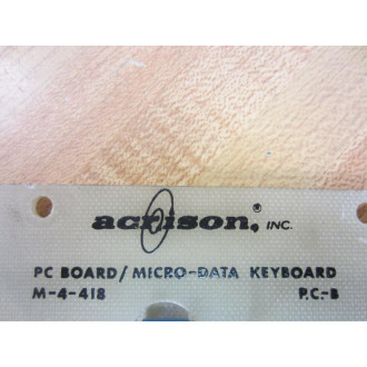 Acrison M-4-418 Micro-Data Keyboard M4418 PCB - Used