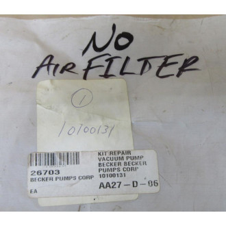 Becker Pump 10100131 Vac. Pump Repair Kit - New No Box