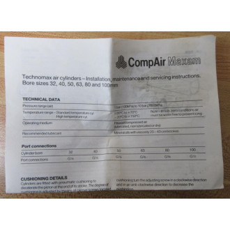 CompAir Maxam CTSK050 Repair Kit