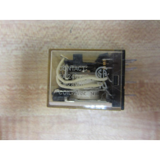 Omron MY4N-D2-24V DC Relay MY4N-D2-24VDC . - Used