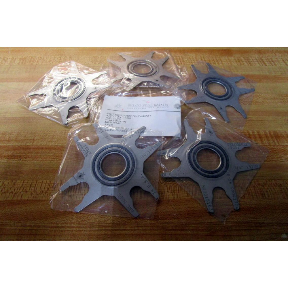 Selco Seal Gasket 40802 34" Steel Trap Gasket A7011 15250 (Pack of 5)