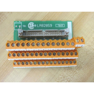Weidmuller 601135 Terminal Board LR82859 Alternate Positioning - Used