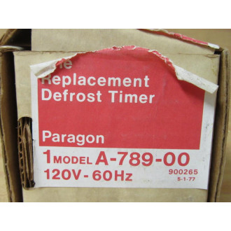 Paragon Electric A-789-00 Defrost Timer Gemline CC359