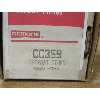 Paragon Electric A-789-00 Defrost Timer Gemline CC359