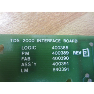 Telegenix 400389 TDS 2000 Interface Board - Used