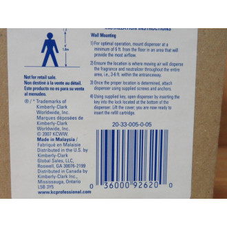 Kimberly-Clark 92620 Air Freshener Dispense (Pack of 4)