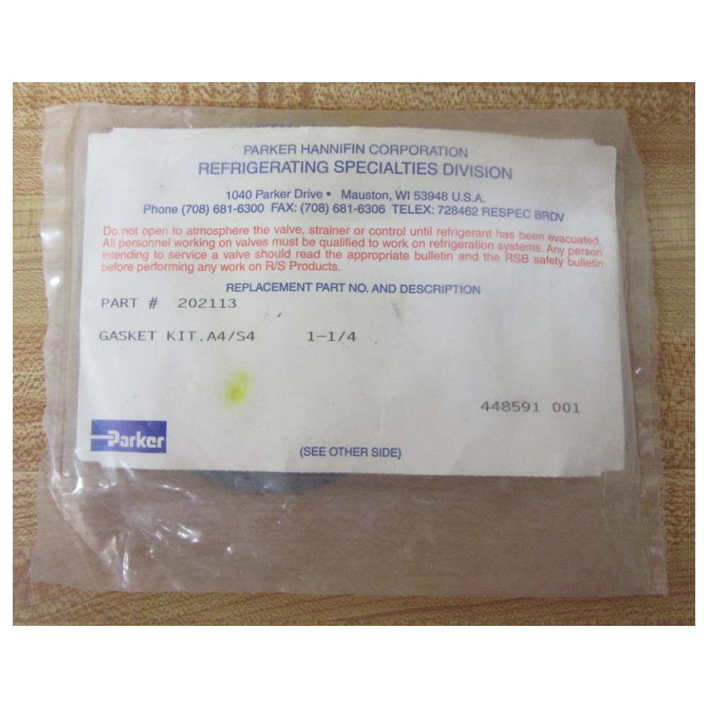 Parker 202113 Gasket Kit
