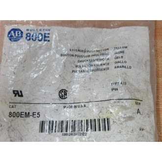 Allen Bradley 800EM-E5 Yellow Extended Button 800EME5