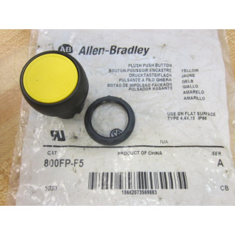 Allen Bradley 800FP-F5 Yellow Button 800FPF5