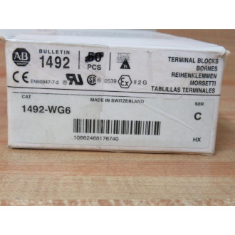Allen Bradley 1492-WG6 Terminal Block 1492WG6 (Pack of 43)