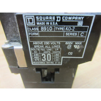 Square D 8910-KO-2 2P D.P.Contactor 8910KO2