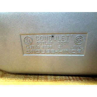 Cooper Crouse Hinds 425B Conduit Body LB69 (Pack of 2) - New No Box
