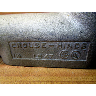 Crouse & Hinds LB47 Crouse hinds 1 14" Conduit Outlet Body (Pack of 2) - Used