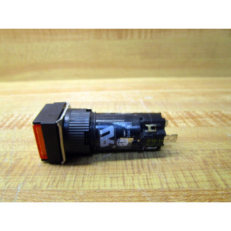 Alcoswitch 16 SL Square Illuminated Pushbutton Switch 16SL Reads: Spindle Stop - Used