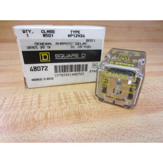 Square D 8501-KP12V24 Relay 8501KP12V24