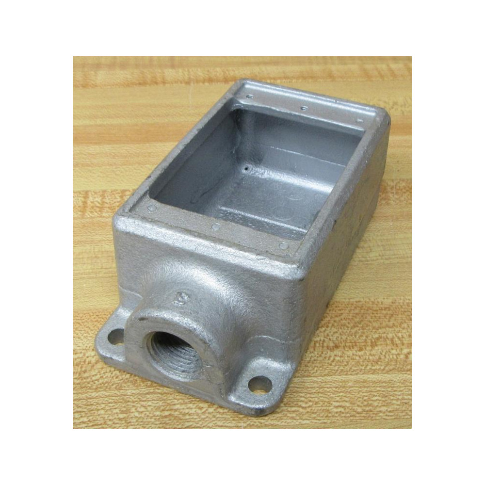 Crouse & Hinds FS1 Cast Device Box 12" Exterior Mount - New No Box