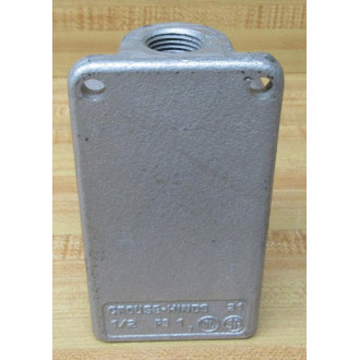 Crouse & Hinds FS1 Cast Device Box 12" Exterior Mount - New No Box