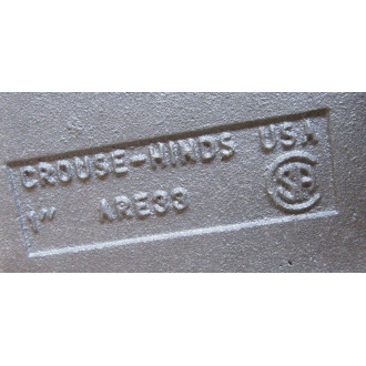Crouse - Hinds ARE33 Receptacle ME 2030BBW Box Only - New No Box