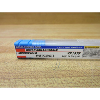 Mitsubishi Materials MWS0240LB Miracle Drill Bit VP15TF