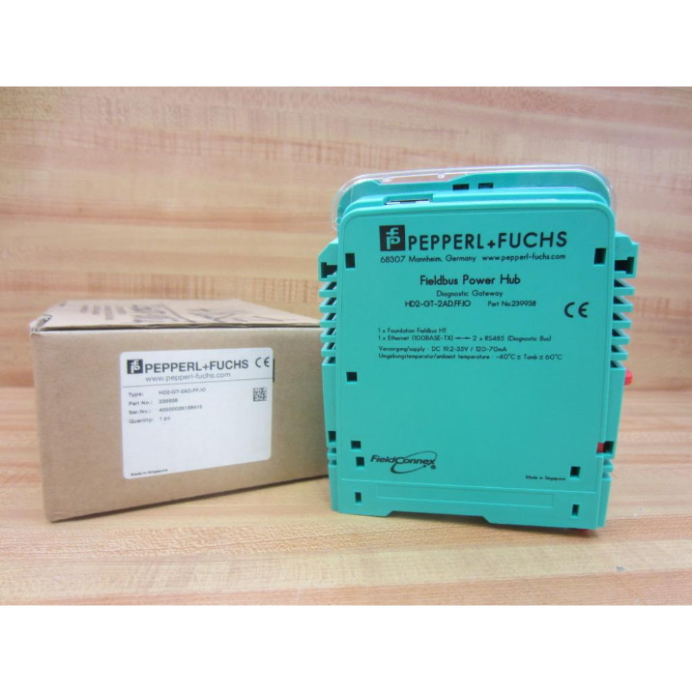 Pepperl + Fuchs HD2-GT-2AD.FF.IO Fildbus Power HubDiagnostic Gateway 239938 Pepperl + Fuchs HD2-GT-2AD.FF.IO Fildbus Power HubDiagnostic Gateway 239938