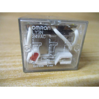 Omron LY3N-24VAC Relay LY3N24VAC - Used