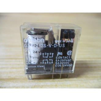Omron G2R-212S-V-D-US-24VDC Relay G2R212SVDUS24VDC - Used