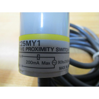 Omron E2K-C25MY1 Proximity Switch E2KC25MY1 - Used