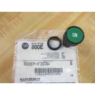 Allen Bradley 800EP-F303W Green (On) Button 800EPF303W