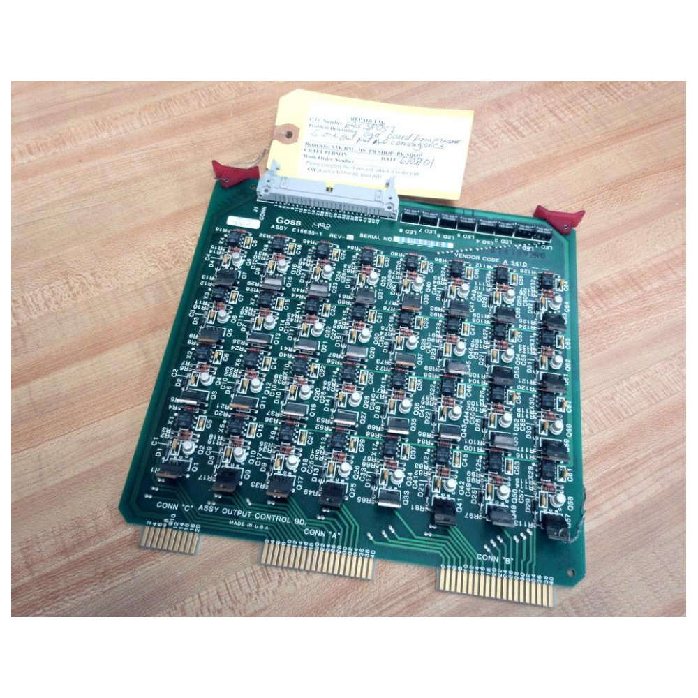 Goss E15635-1 Output Control Board E15634-2 Non-Refundable - Parts Only Goss E15635-1 Output Control Board E15634-2 Non-Refundable - Parts Only