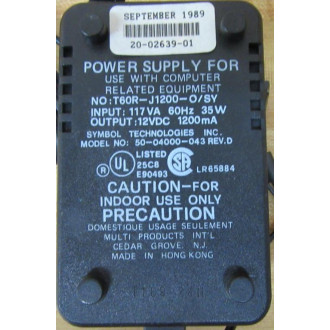 Symbol Technologies 50-04000-043 Power Supply 5004000043 - New No Box
