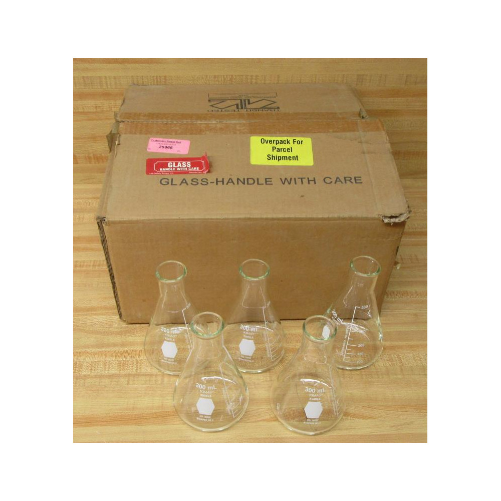 Kimble-Chase 26500-300 Erlenmeyer Flask 26500300 (Pack of 5) Kimble-Chase 26500-300 Erlenmeyer Flask 26500300 (Pack of 5)