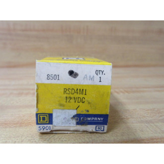Square D 8501-RSD4 Relay 8501-RSD4M1-12VDC