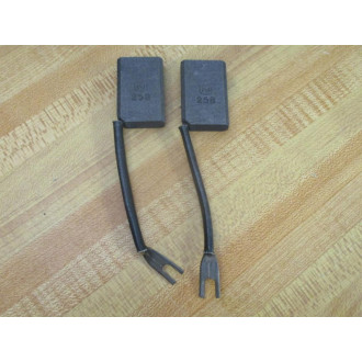 National Carbon 258 Carbon Motor Brush wShunt & Terminal - (Pack of 2) - New No Box
