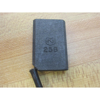 National Carbon 258 Carbon Motor Brush wShunt & Terminal - (Pack of 2) - New No Box