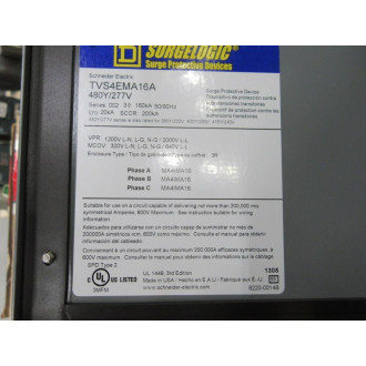Square D TVS4EMA16A Surge Protective Device 70214