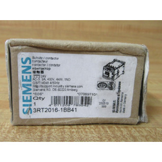 Siemens 3RT2016-1BB41 Contactor 3RT20161BB41