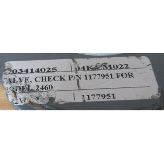 Techno 11177951 Check Valve - New No Box